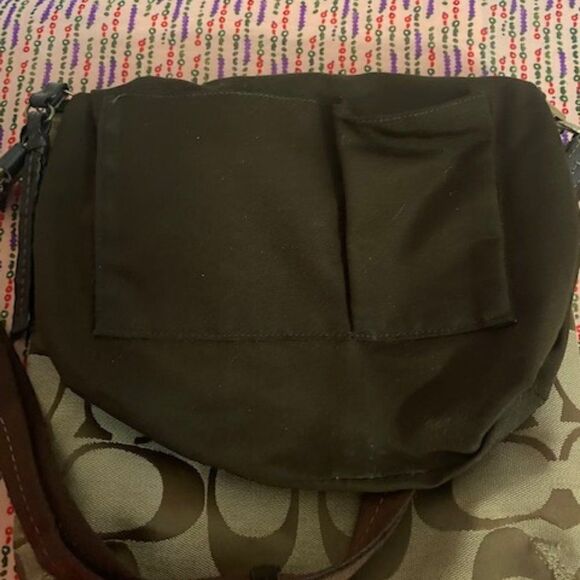 Coach 21905 Signature Stripe Duffle Crossbody Khaki/Brown - Picture 5 of 7